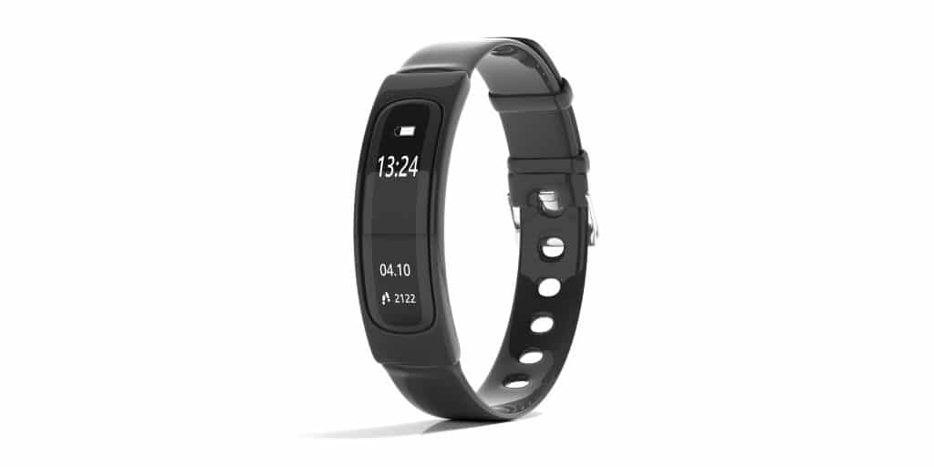 Fitness Tracker, Smart Watch, Black, Isolated On White Backgroun