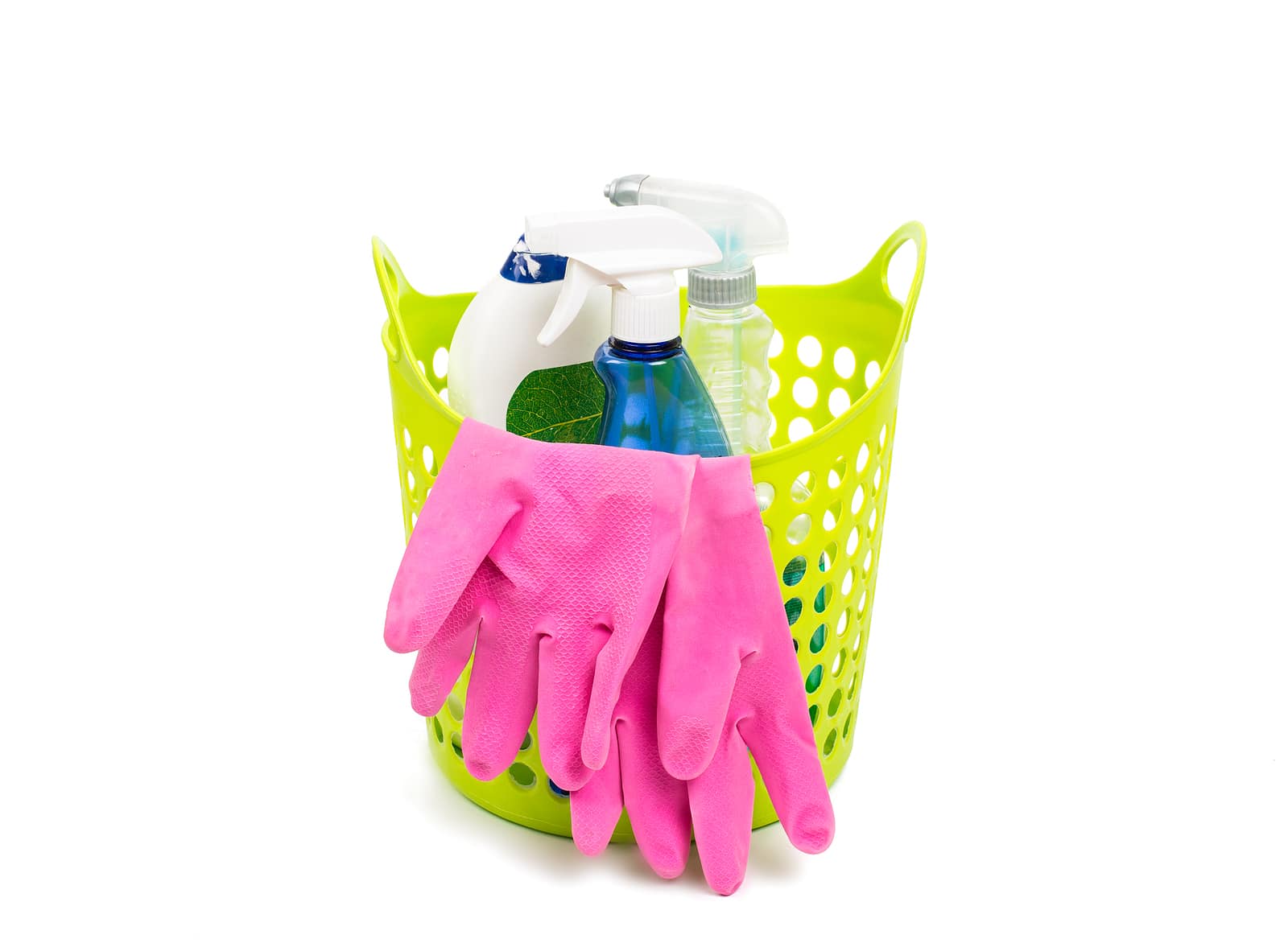 cleaning kit housekeeping on a white background