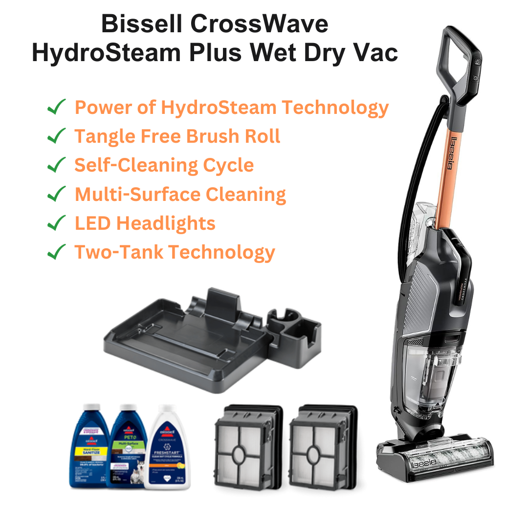 Bissell CrossWave HydroSteam Plus Wet Dry Vac 