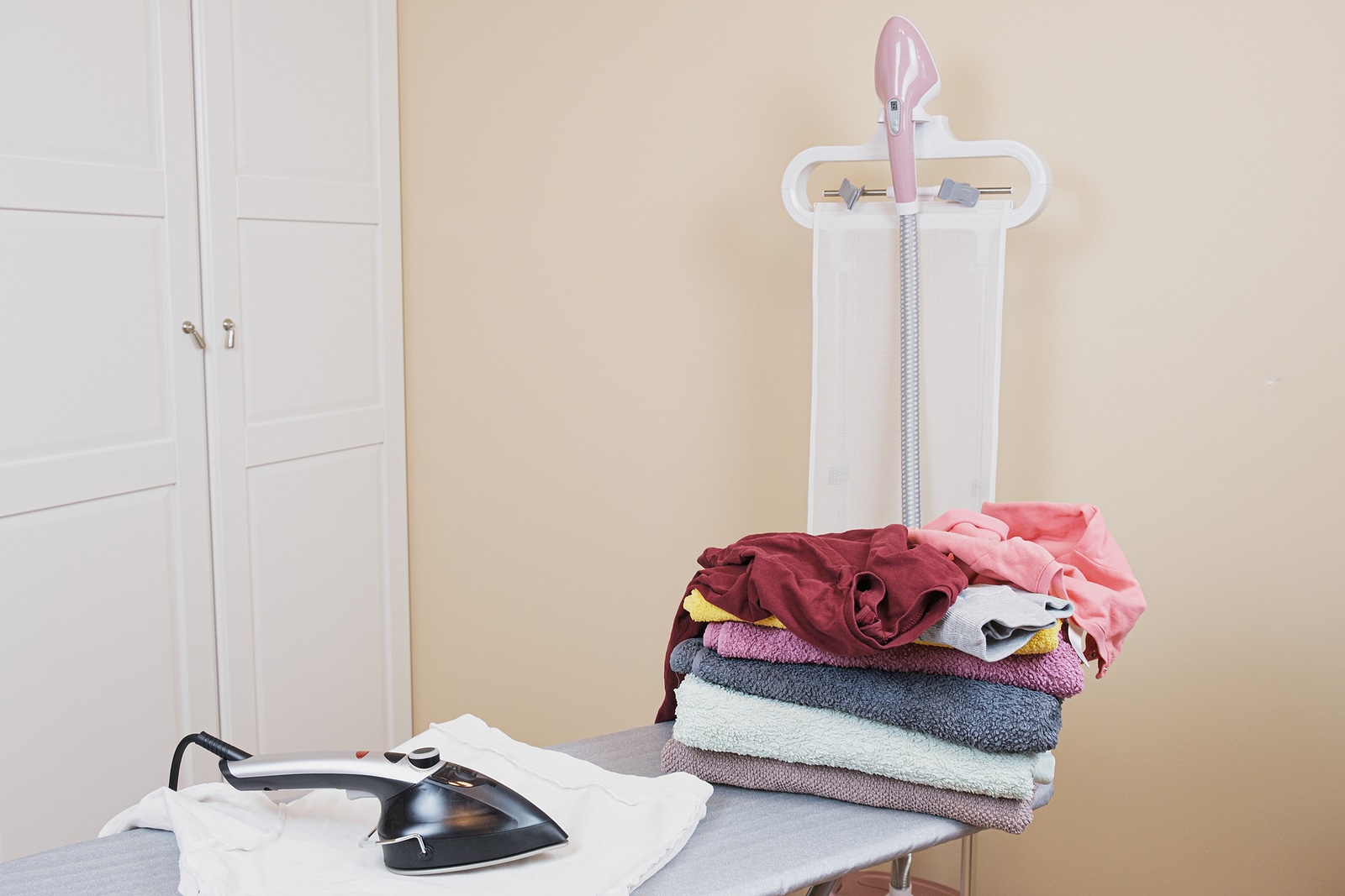 Ironing Board With Iron Vertical Household Garment Steamer